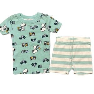 Peanuts Hanna Andersson 18-24 Mos Pajamas Snoopy Organic Cotton 80 cm